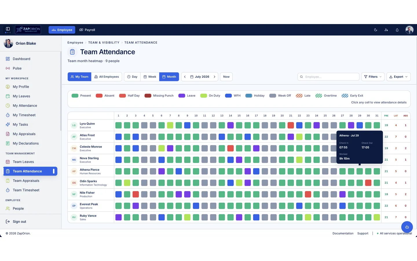 Attendance management