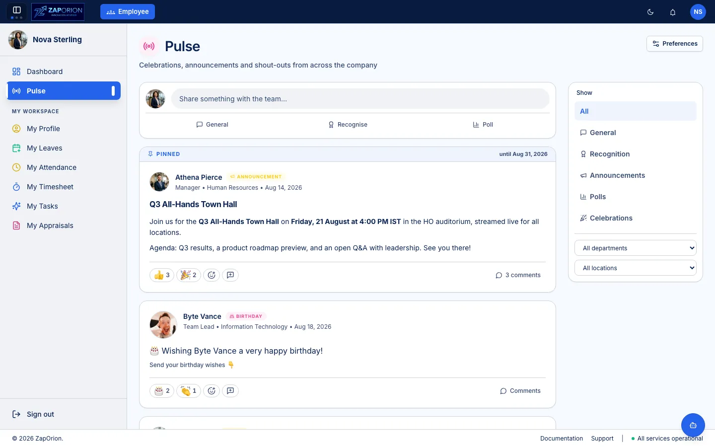 Pulse screenshot